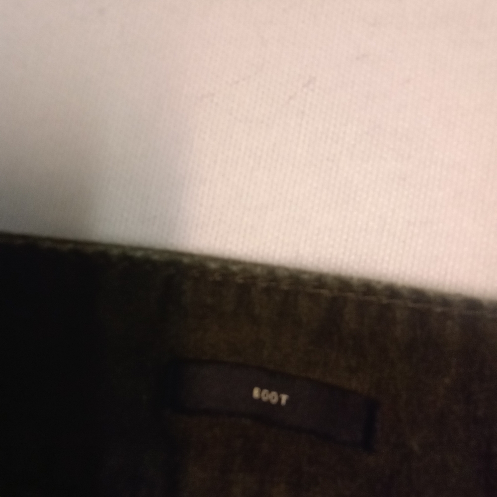 Talbots Velvet Deep Green Festive Midrise Bootcut Holiday Christmas Boho Jean 10 - Picture 7 of 11